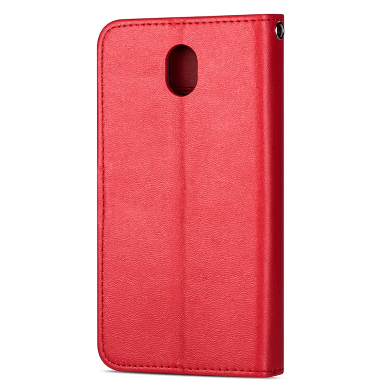 For Samsung Galaxy J7 (2018) Ultra-thin 9 Card Horizontal Flip Leather Case, with Card Slots & Holder & Lanyard