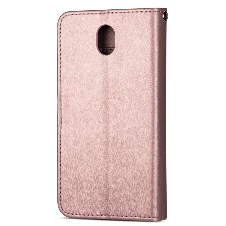 For Samsung Galaxy J7 (2018) Ultra-thin 9 Card Horizontal Flip Leather Case, with Card Slots & Holder & Lanyard