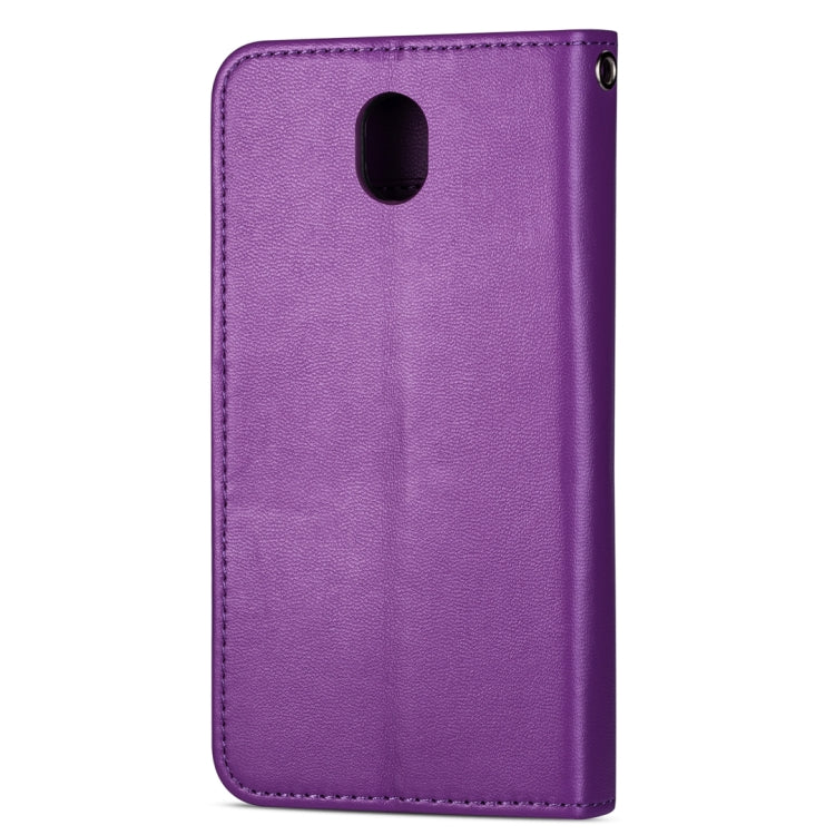 For Samsung Galaxy J7 (2018) Ultra-thin 9 Card Horizontal Flip Leather Case, with Card Slots & Holder & Lanyard