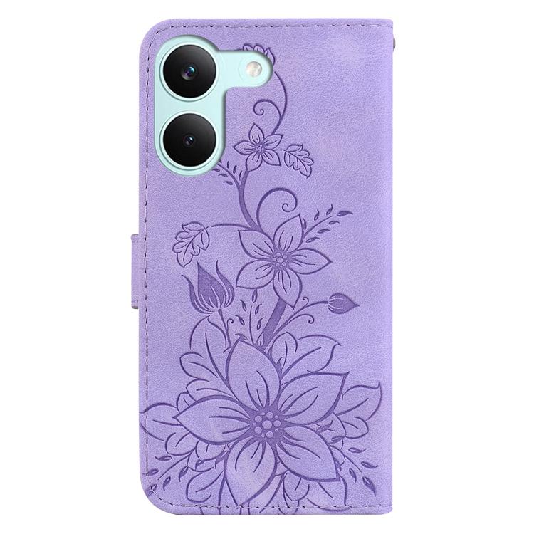 For Redmi Turbo 5 5G / Poco X8 Pro 5G Lily Embossed Leather Phone Case
