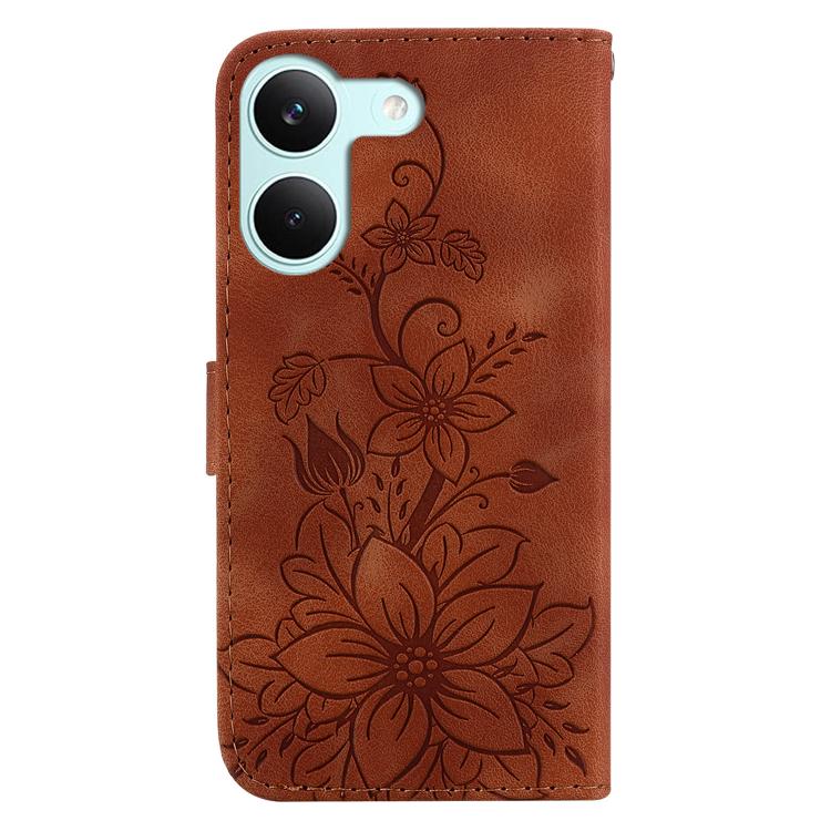 For Redmi Turbo 5 5G / Poco X8 Pro 5G Lily Embossed Leather Phone Case