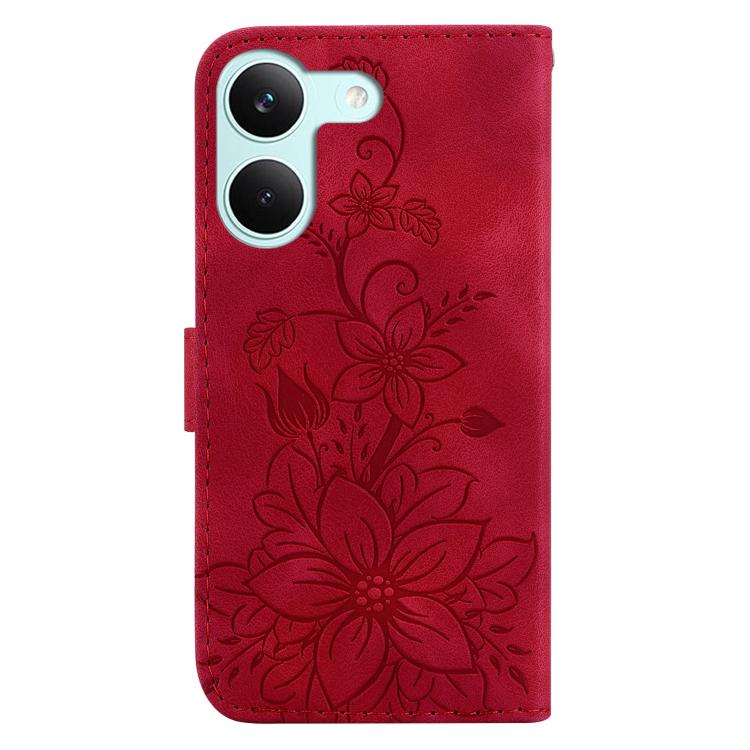 For Redmi Turbo 5 5G / Poco X8 Pro 5G Lily Embossed Leather Phone Case