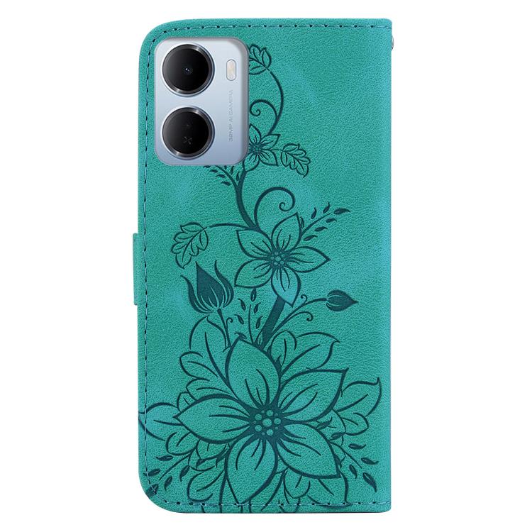 For Redmi 15a 5G Lily Embossed Leather Phone Case
