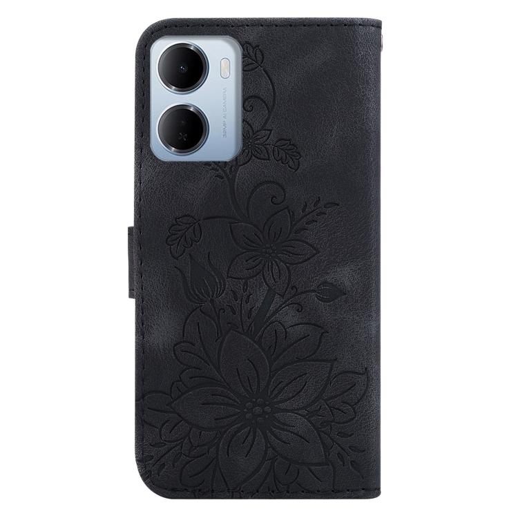 For Redmi 15a 5G Lily Embossed Leather Phone Case