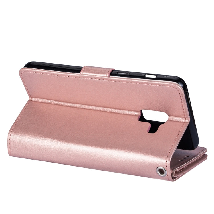For Samsung Galaxy A6 (2018) Ultra-thin 9 Card Horizontal Flip Leather Case, with Card Slots & Holder & Lanyard