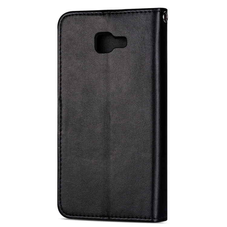 For Samsung Galaxy J4+ Ultra-thin 9 Card Horizontal Flip Leather Case, with Card Slots & Holder & Lanyard