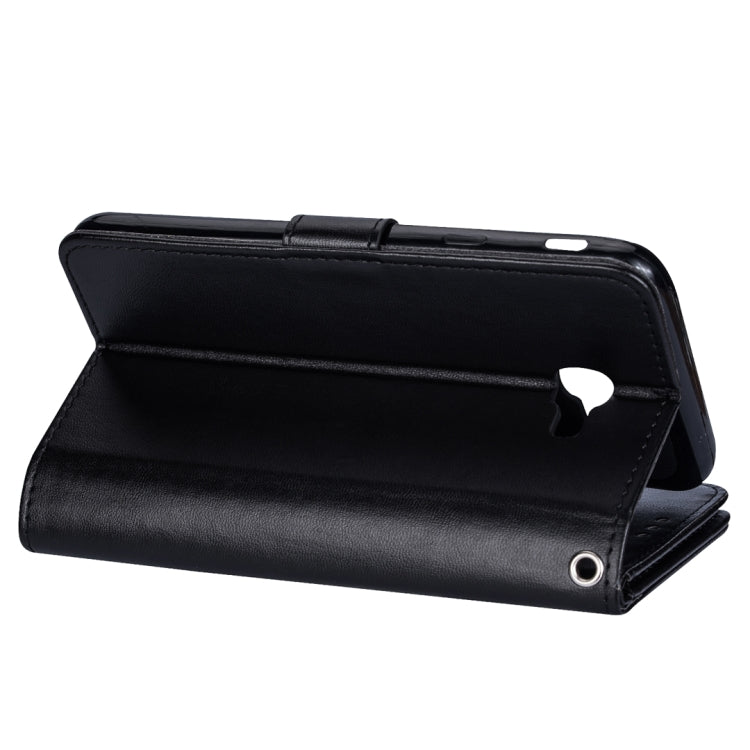 For Samsung Galaxy J4+ Ultra-thin 9 Card Horizontal Flip Leather Case, with Card Slots & Holder & Lanyard