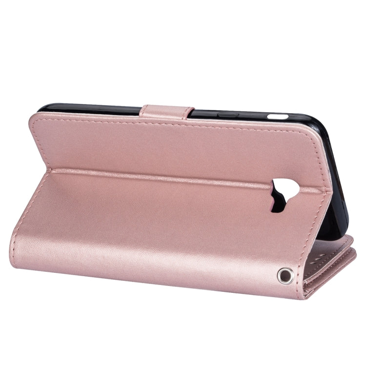 For Samsung Galaxy J4+ Ultra-thin 9 Card Horizontal Flip Leather Case, with Card Slots & Holder & Lanyard