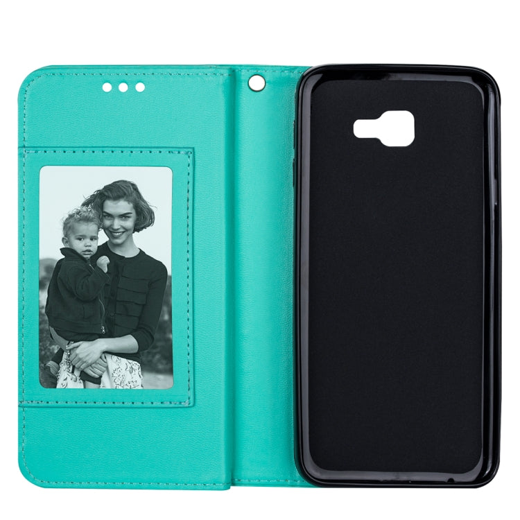 For Samsung Galaxy J4+ Ultra-thin 9 Card Horizontal Flip Leather Case, with Card Slots & Holder & Lanyard