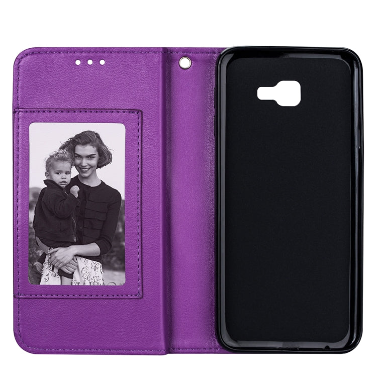For Samsung Galaxy J4+ Ultra-thin 9 Card Horizontal Flip Leather Case, with Card Slots & Holder & Lanyard