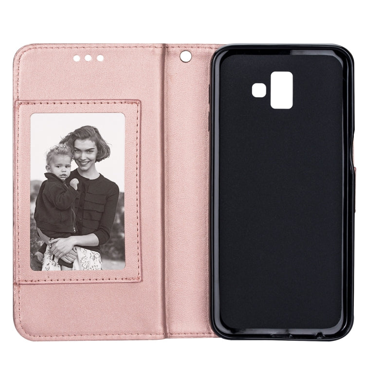 For Samsung Galaxy J6+ Ultra-thin 9 Card Horizontal Flip Leather Case, with Card Slots & Holder & Lanyard