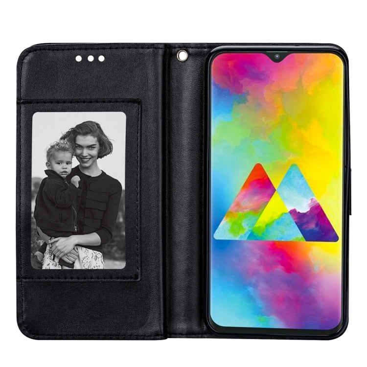 For Samsung Galaxy M10 Ultra-thin 9 Card Horizontal Flip Leather Case, with Card Slots & Holder & Lanyard
