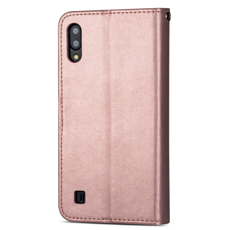 For Samsung Galaxy M10 Ultra-thin 9 Card Horizontal Flip Leather Case, with Card Slots & Holder & Lanyard