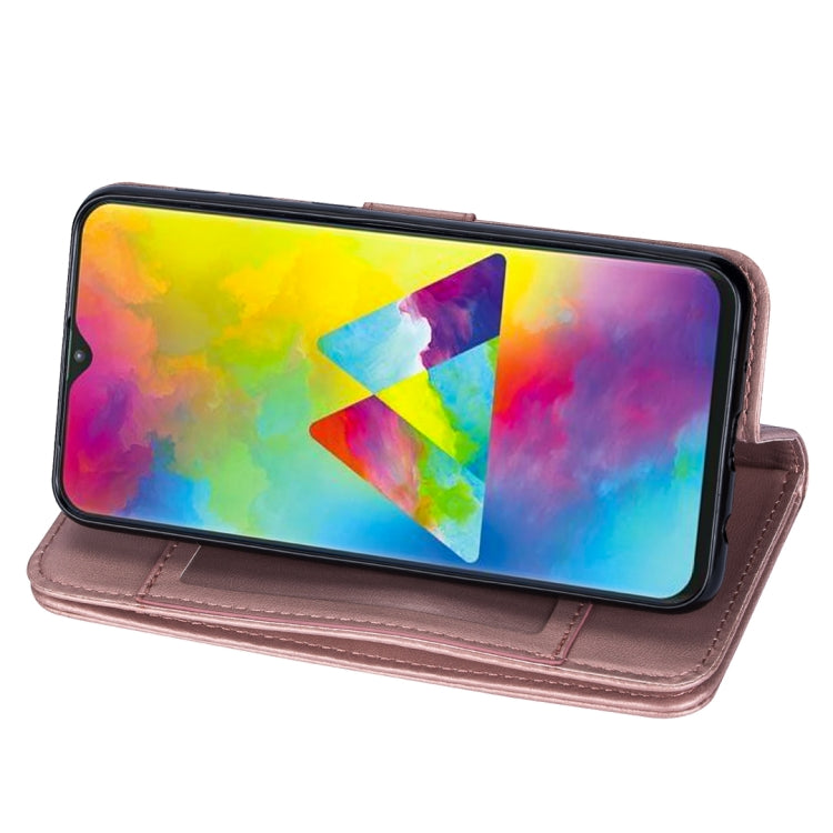 For Samsung Galaxy M10 Ultra-thin 9 Card Horizontal Flip Leather Case, with Card Slots & Holder & Lanyard