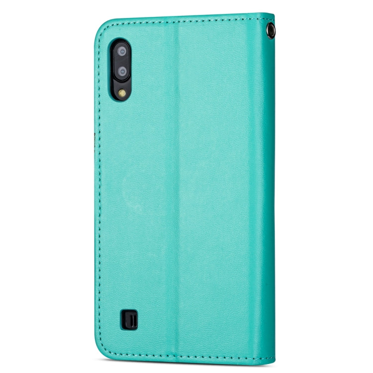 For Samsung Galaxy M10 Ultra-thin 9 Card Horizontal Flip Leather Case, with Card Slots & Holder & Lanyard