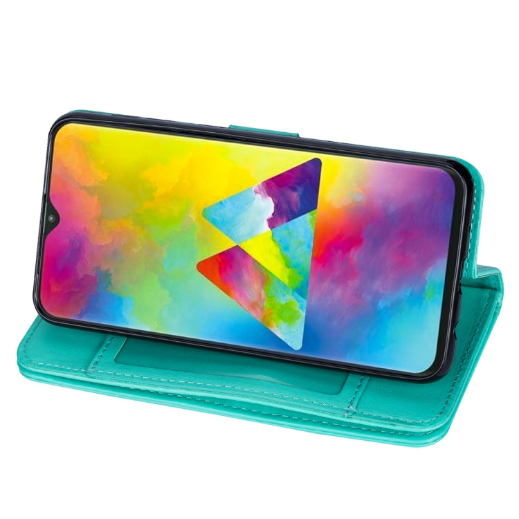 For Samsung Galaxy M10 Ultra-thin 9 Card Horizontal Flip Leather Case, with Card Slots & Holder & Lanyard