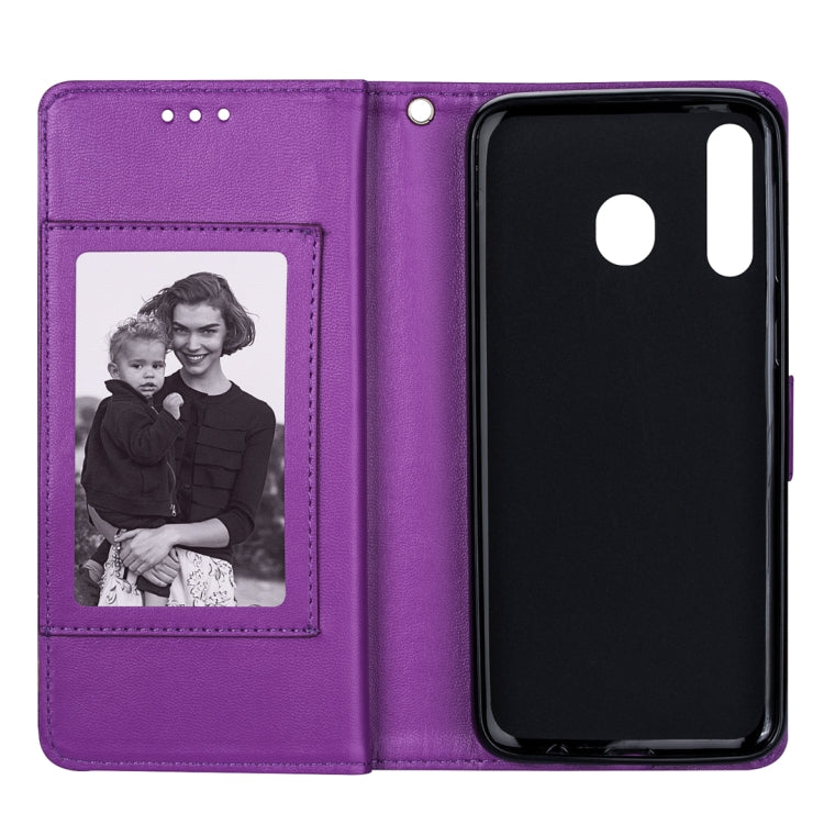 For Samsung Galaxy M30 Ultra-thin 9 Card Horizontal Flip Leather Case, with Card Slots & Holder & Lanyard