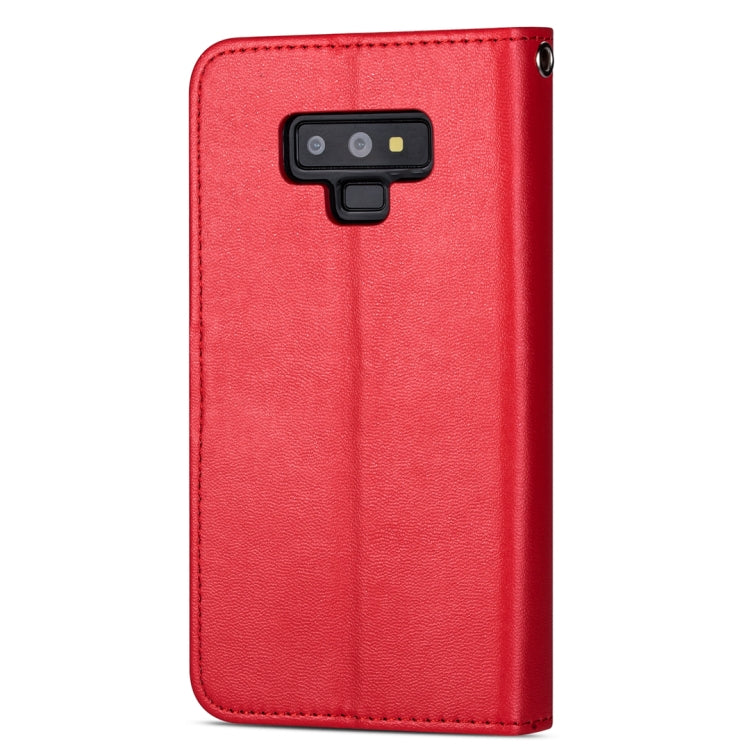 For Samsung Galaxy Note9 Ultra-thin 9 Card Horizontal Flip Leather Case, with Card Slots & Holder & Lanyard