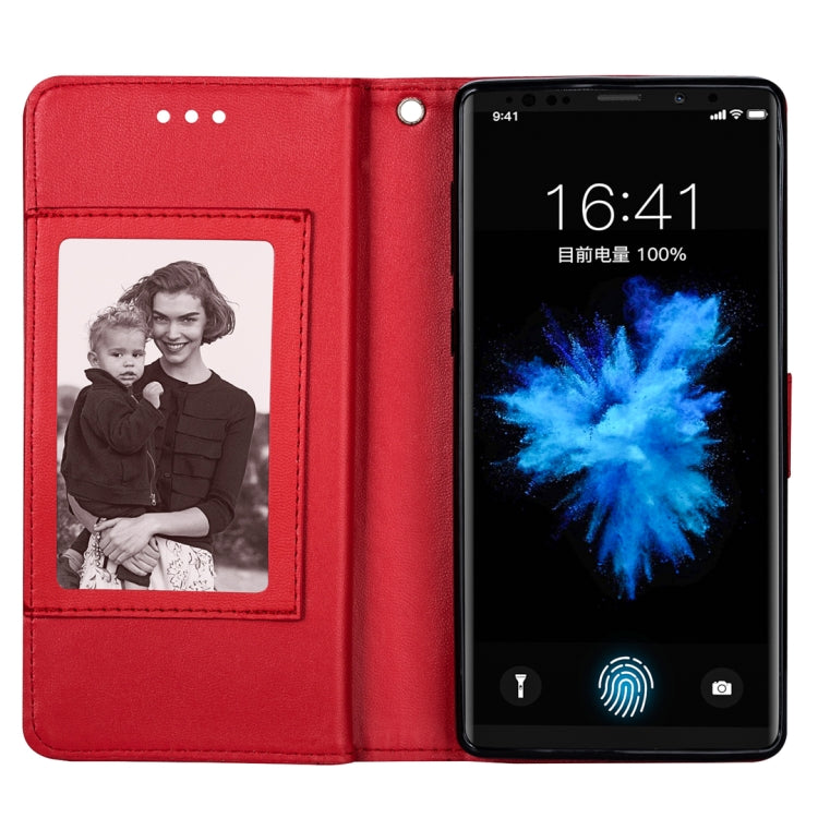 For Samsung Galaxy Note9 Ultra-thin 9 Card Horizontal Flip Leather Case, with Card Slots & Holder & Lanyard