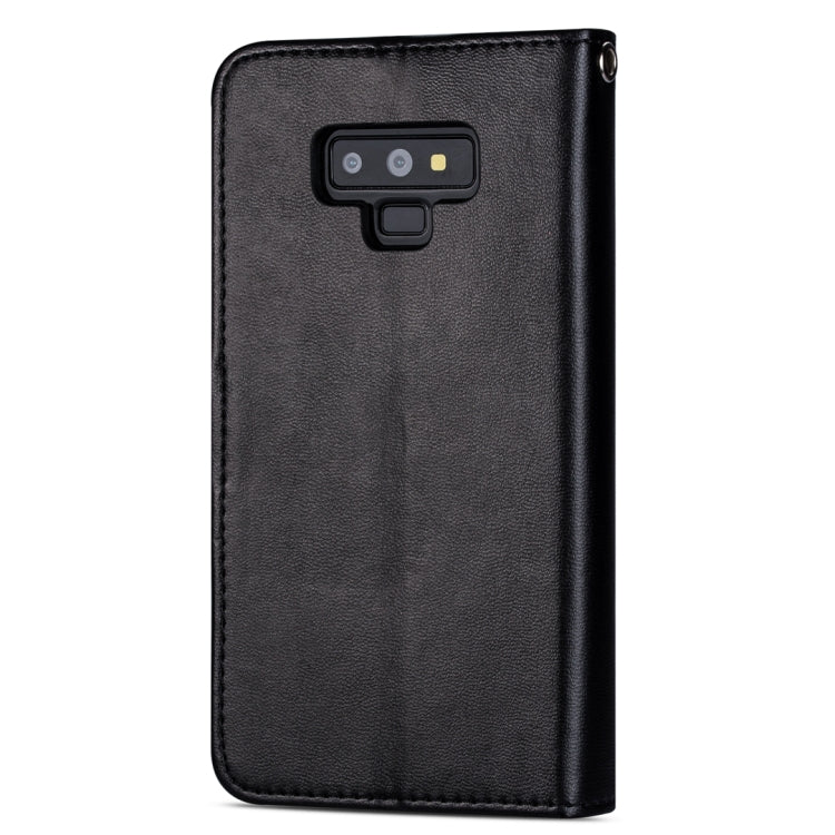 For Samsung Galaxy Note9 Ultra-thin 9 Card Horizontal Flip Leather Case, with Card Slots & Holder & Lanyard