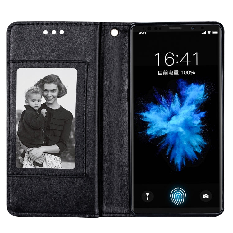 For Samsung Galaxy Note9 Ultra-thin 9 Card Horizontal Flip Leather Case, with Card Slots & Holder & Lanyard