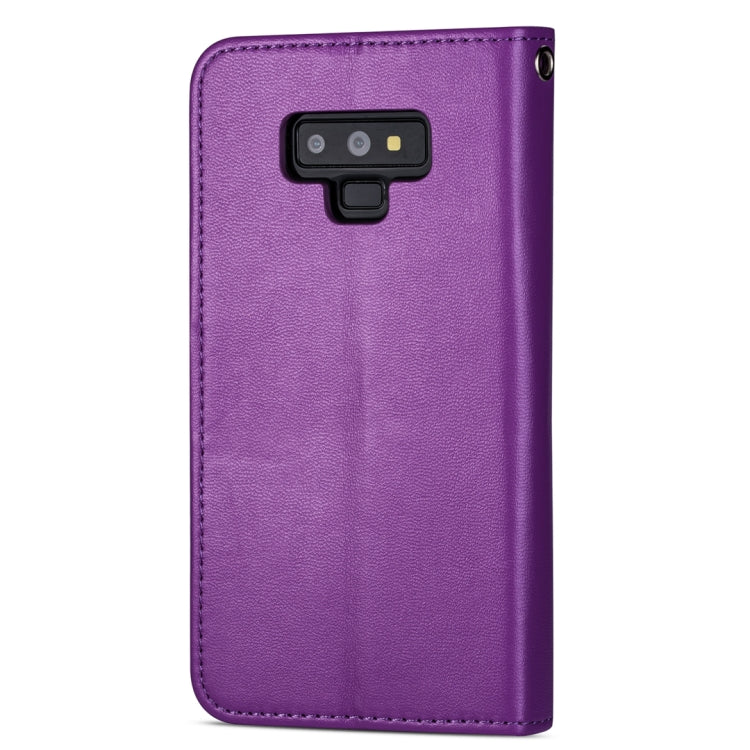 For Samsung Galaxy Note9 Ultra-thin 9 Card Horizontal Flip Leather Case, with Card Slots & Holder & Lanyard
