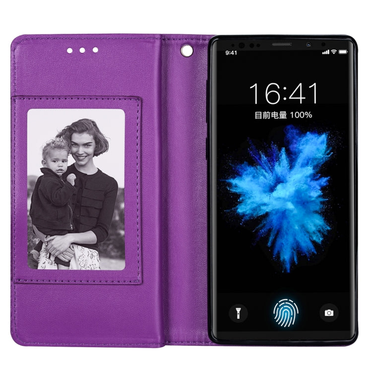 For Samsung Galaxy Note9 Ultra-thin 9 Card Horizontal Flip Leather Case, with Card Slots & Holder & Lanyard