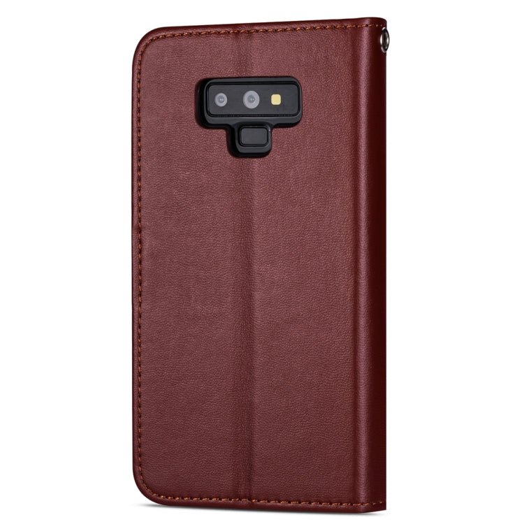 For Samsung Galaxy Note9 Ultra-thin 9 Card Horizontal Flip Leather Case, with Card Slots & Holder & Lanyard