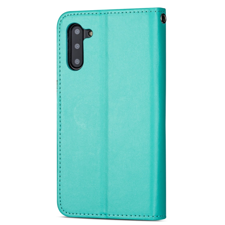 For Samsung Galaxy Note10 Ultra-thin 9 Card Horizontal Flip Leather Case, with Card Slots & Holder & Lanyard