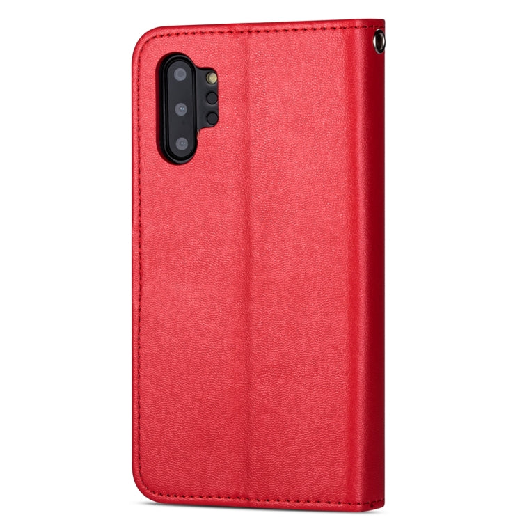 For Samsung Galaxy Note10+ Ultra-thin 9 Card Horizontal Flip Leather Case, with Card Slots & Holder & Lanyard