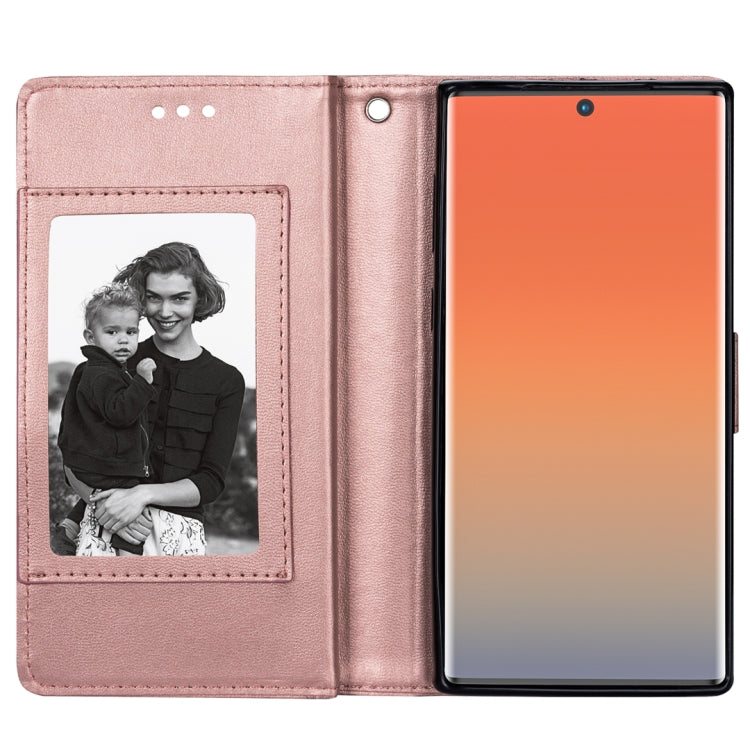 For Samsung Galaxy Note10+ Ultra-thin 9 Card Horizontal Flip Leather Case, with Card Slots & Holder & Lanyard