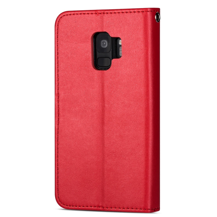 For Samsung Galaxy S9 Ultra-thin 9 Card Horizontal Flip Leather Case, with Card Slots & Holder & Lanyard