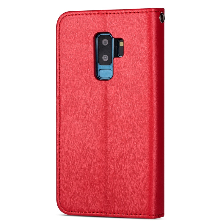 For Samsung Galaxy S9+ Ultra-thin 9 Card Horizontal Flip Leather Case, with Card Slots & Holder & Lanyard