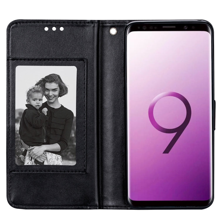 For Samsung Galaxy S9+ Ultra-thin 9 Card Horizontal Flip Leather Case, with Card Slots & Holder & Lanyard