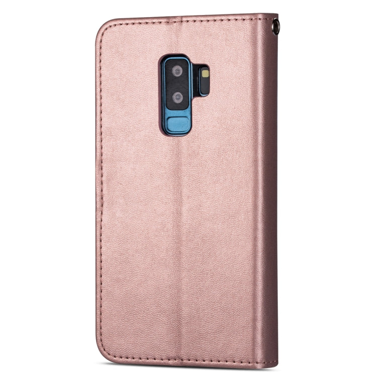 For Samsung Galaxy S9+ Ultra-thin 9 Card Horizontal Flip Leather Case, with Card Slots & Holder & Lanyard