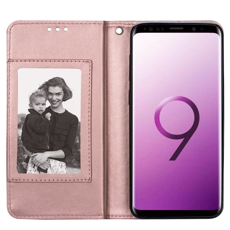 For Samsung Galaxy S9+ Ultra-thin 9 Card Horizontal Flip Leather Case, with Card Slots & Holder & Lanyard