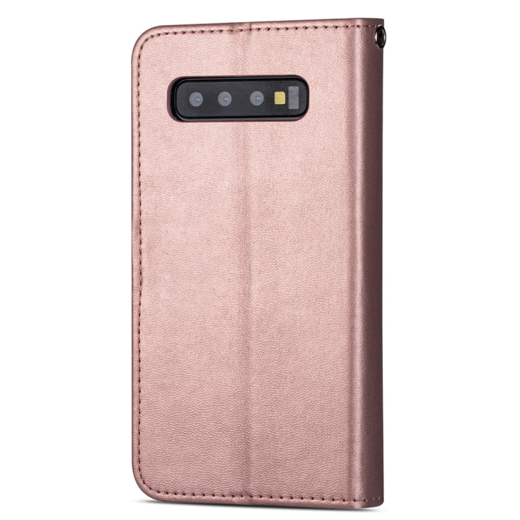 For Samsung Galaxy S10 Ultra-thin 9 Card Horizontal Flip Leather Case, with Card Slots & Holder & Lanyard