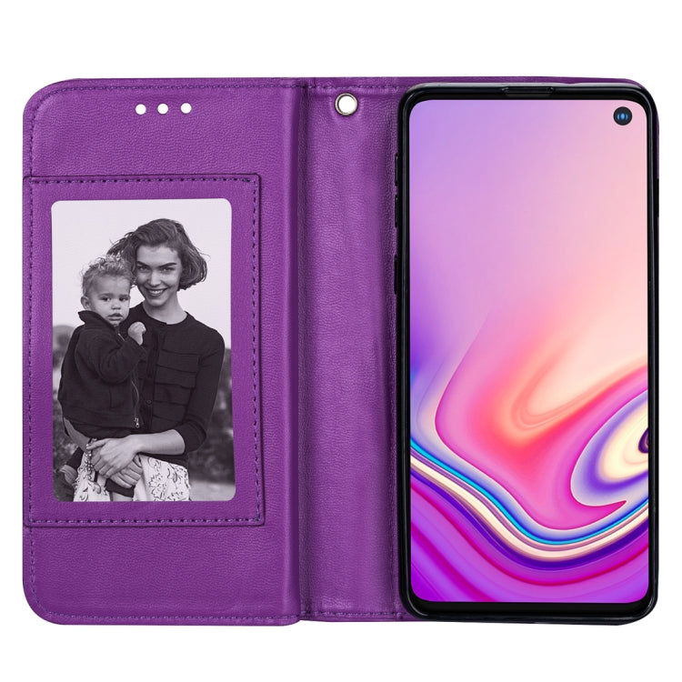 For Samsung Galaxy S10 Ultra-thin 9 Card Horizontal Flip Leather Case, with Card Slots & Holder & Lanyard