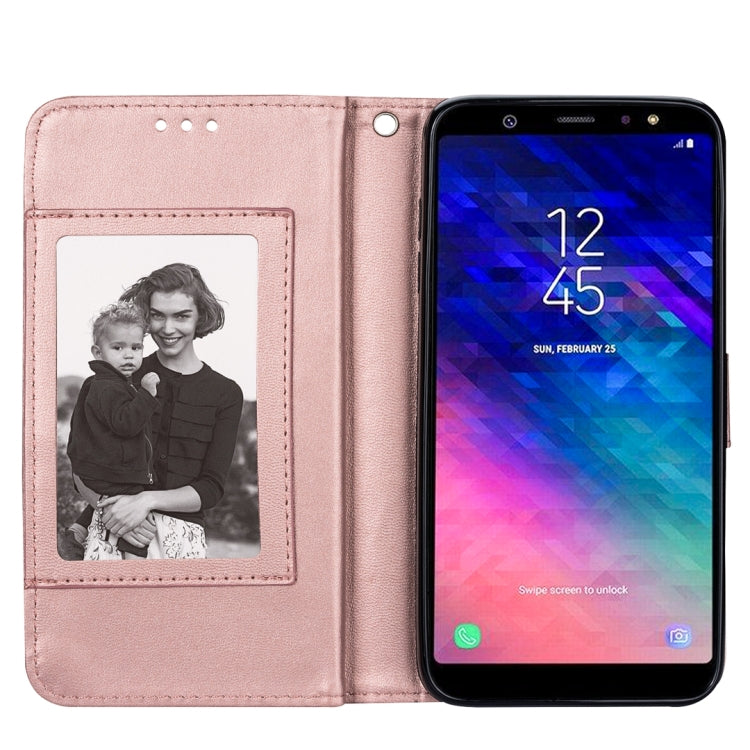 For Samsung Galaxy A6+ (2018) Ultra-thin 9 Card Horizontal Flip Leather Case, with Card Slots & Holder & Lanyard