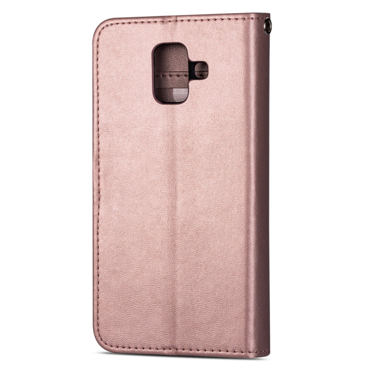 For Samsung Galaxy A8 (2018) Ultra-thin 9 Card Horizontal Flip Leather Case, with Card Slots & Holder & Lanyard