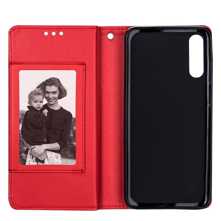 For Samsung Galaxy A70  Ultra-thin 9 Card Horizontal Flip Leather Case, with Card Slots & Holder & Lanyard