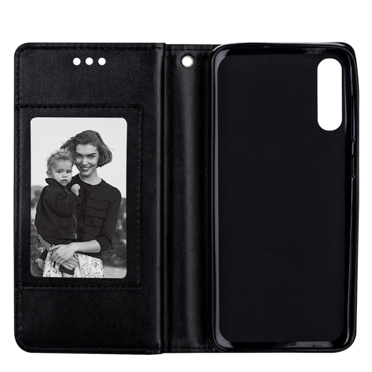For Samsung Galaxy A70  Ultra-thin 9 Card Horizontal Flip Leather Case, with Card Slots & Holder & Lanyard