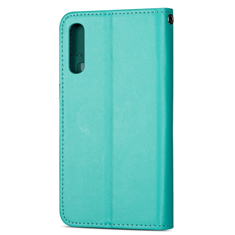 For Samsung Galaxy A70  Ultra-thin 9 Card Horizontal Flip Leather Case, with Card Slots & Holder & Lanyard