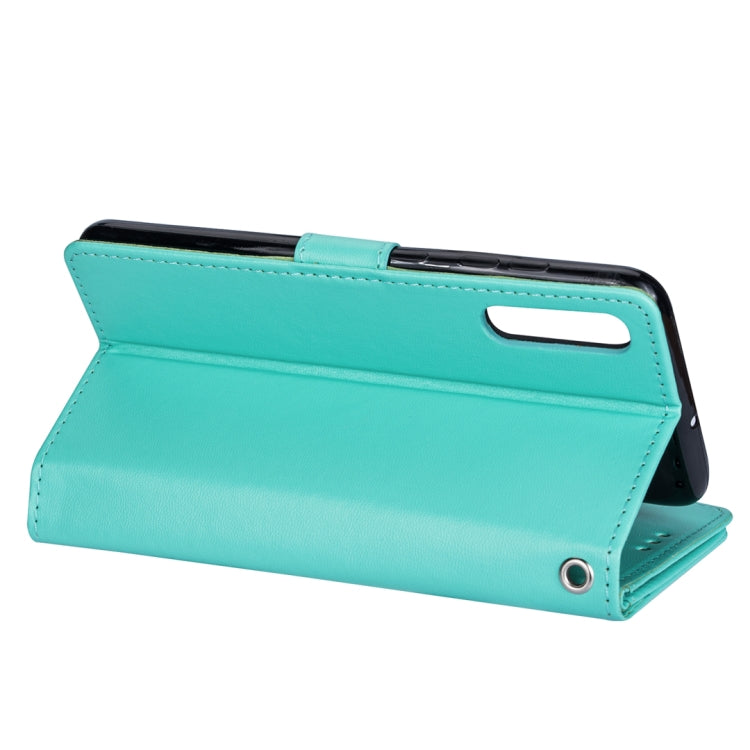 For Samsung Galaxy A70  Ultra-thin 9 Card Horizontal Flip Leather Case, with Card Slots & Holder & Lanyard
