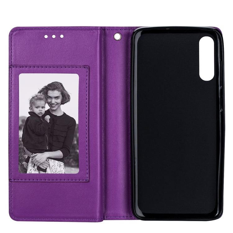 For Samsung Galaxy A70  Ultra-thin 9 Card Horizontal Flip Leather Case, with Card Slots & Holder & Lanyard