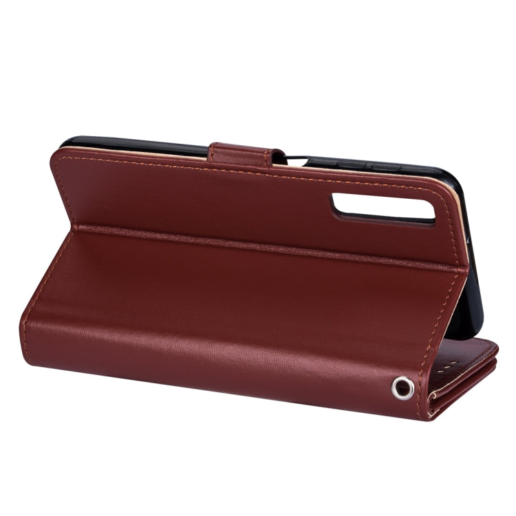 For Samsung Galaxy A7 (2018) Ultra-thin 9 Card Horizontal Flip Leather Case, with Card Slots & Holder & Lanyard