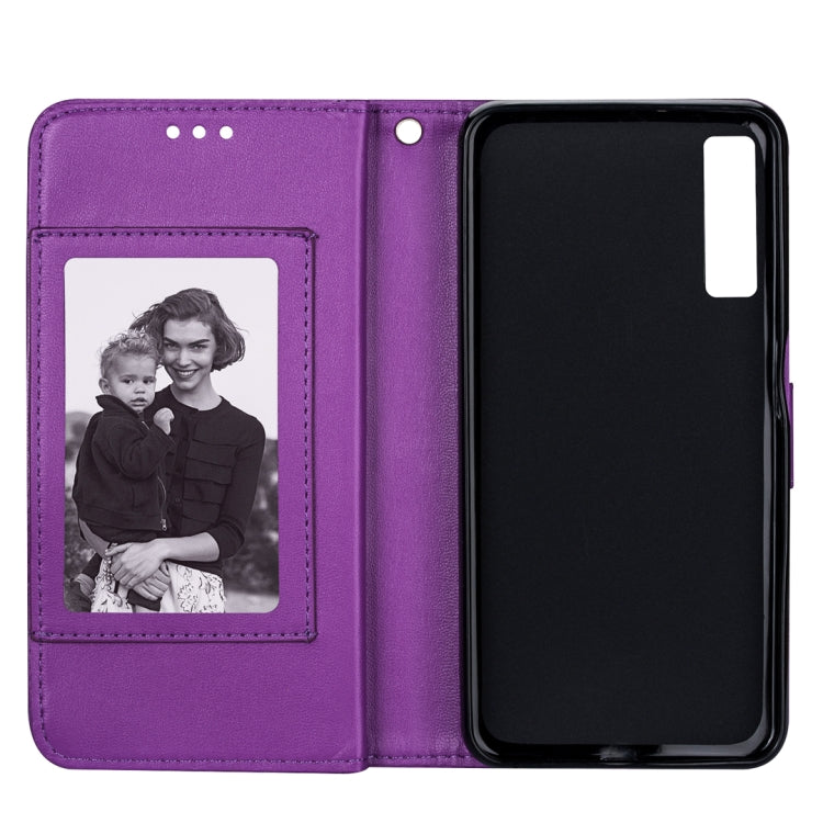 For Samsung Galaxy J3 (2018) Ultra-thin 9 Card Horizontal Flip Leather Case, with Card Slots & Holder & Lanyard
