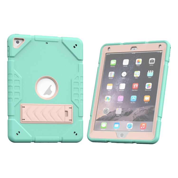 For iPad 10.2 2021 / 2020 / 2019 Armor Holder Silicone Hybrid PC Tablet Case