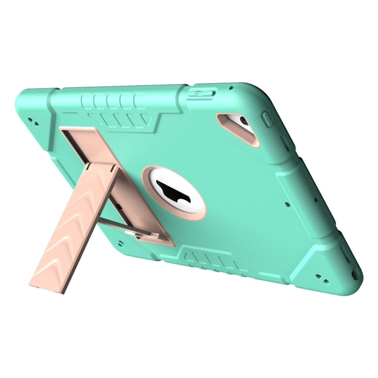 For iPad 10.2 2021 / 2020 / 2019 Armor Holder Silicone Hybrid PC Tablet Case