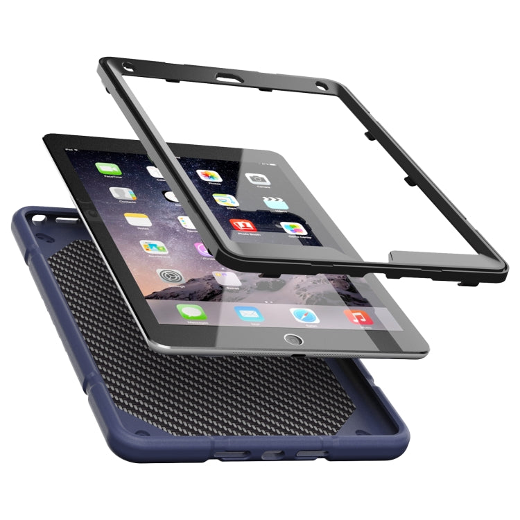 For iPad 10.2 2021 / 2020 / 2019 Armor Holder Silicone Hybrid PC Tablet Case